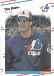1988 Fleer Baseball Cards      180     Tim Burke